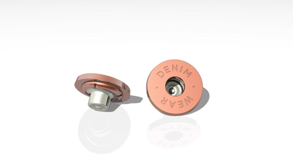 BUTTON WITH HOLE PRONG STUDS
